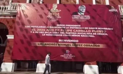Declaran a AMLO como ‘héroe nacional’ en Motul