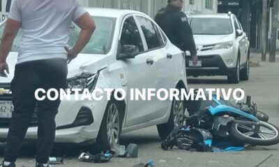 ¡Motociclista acabó gravemente herido al impáctarse contra de un auto