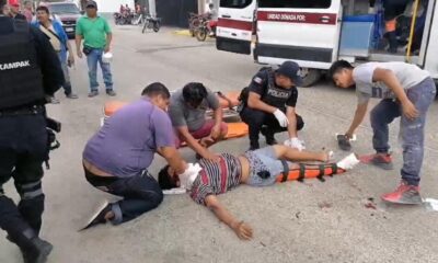 Posible traumatismo y fractura; luego de sufrir fuerte accidente 