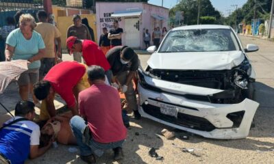 Grave choque entre moto y carro en la Insurgentes Norte; una herida