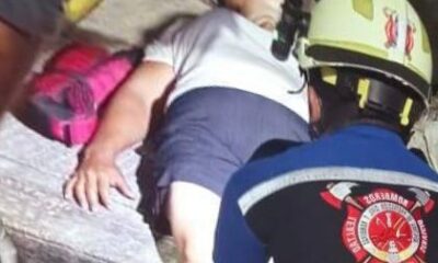 Dama sufrió fuerte accidente en moto en la F. Gutiérrez