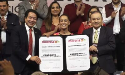 Claudia Sheinbaum recibe constancia como candidata presidencial por Morena