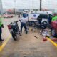 Joven motociclista terminó con fractura tras chocar sobre la avenida Juan de la Luz Enríquez en Acayucan.