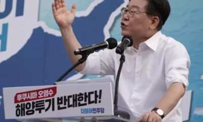 Apuñalan en el cuello a líder opositor en Corea del Sur