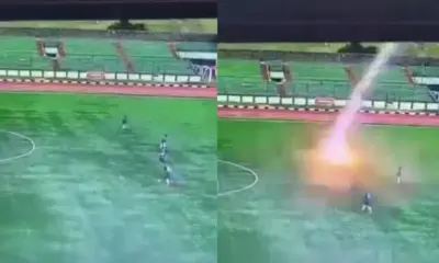 Jugador de futbol muere tras caerle un rayo en pleno partido