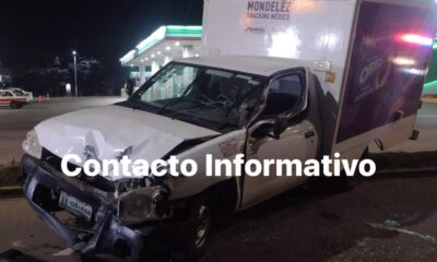 Chofer de grupo Mondelez, antes Bimbo, chocó a unos metros de retén de alcoholimetría en presunto estado de ebriedad