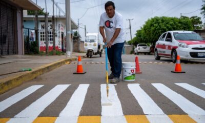 Ayuntamiento de Cosoleacaque realiza Jornada de embellecimiento de espacios públicos en Coacotla.