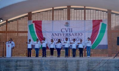 Cosoleacaque conmemoró el CVII aniversario de la Constitución Política de los Estados Unidos Mexicanos