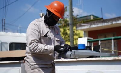 H. Ayuntamiento de Cosoleacaque avanza en la instalación de lámparas led