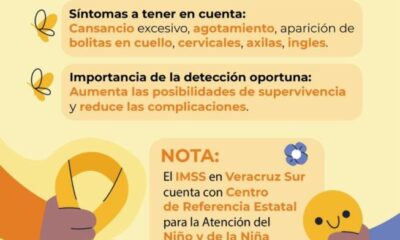 Recomienda IMSS Veracruz Sur Control del niño sano que ayuda a identificar oportunamente cáncer infantil