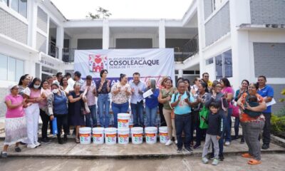 En Cosoleacaque, a través del Programa Trabajando Juntos más escuelas e iglesias son beneficiadas 