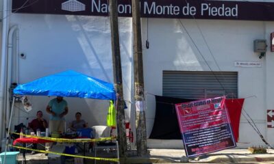 Trabajadores en huelga del Monte de Piedad en Minatitlán continúan en pie de lucha