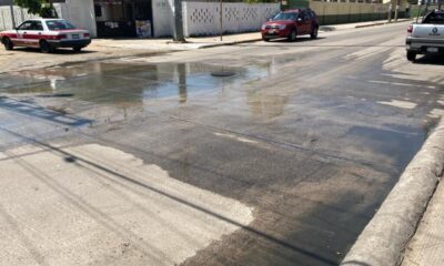 Vecinos del ejido Tacoteno entre aguas negras 