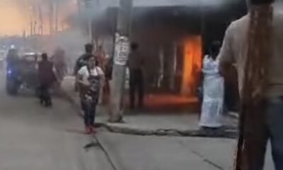 ¡Se incendió verdulería en la Santa Clara!