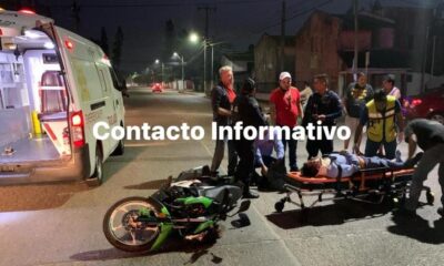 Encontronazo entre dos motociclistas en la Nueva Mina 