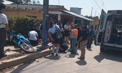 Se accidentan alumnos del Cobaev de Jáltipan