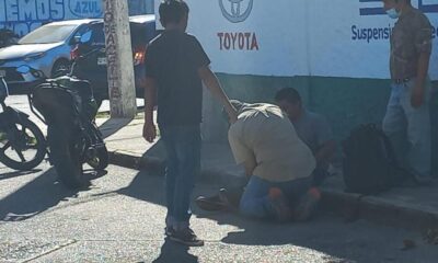 Choque entre moto y camioneta en la Nueva Mina