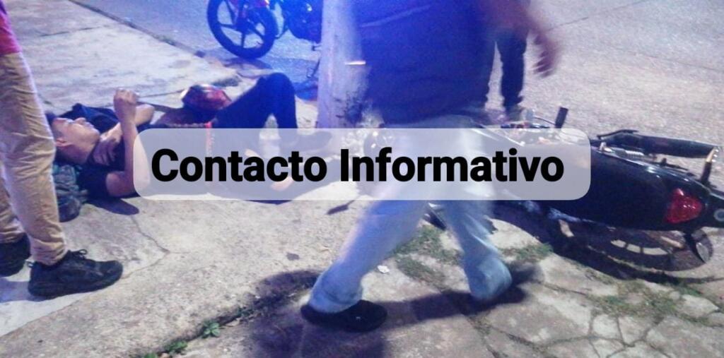 ¡Otro accidente de moto!; ahora en la colonia Santa Clara