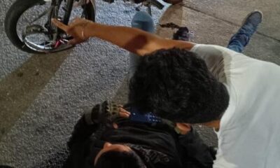 Motociclista colisionado por camión urbano en Minatitlán