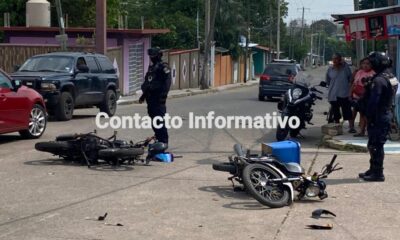Encontronazo de motos en la Ordaz