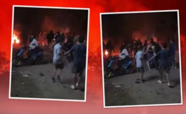 Encapsulan protesta en carretera Tlapacoyan-Atzalan; policías agreden a mujeres y menores de edad