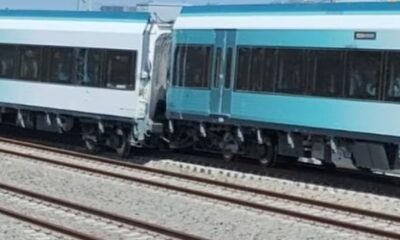 Reportan descarrilamiento de convoy del Tren Maya en Tixkokob, Yucatán