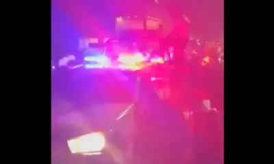 Jóvenes bailan arriba de patrulla de la SSP de Veracruz