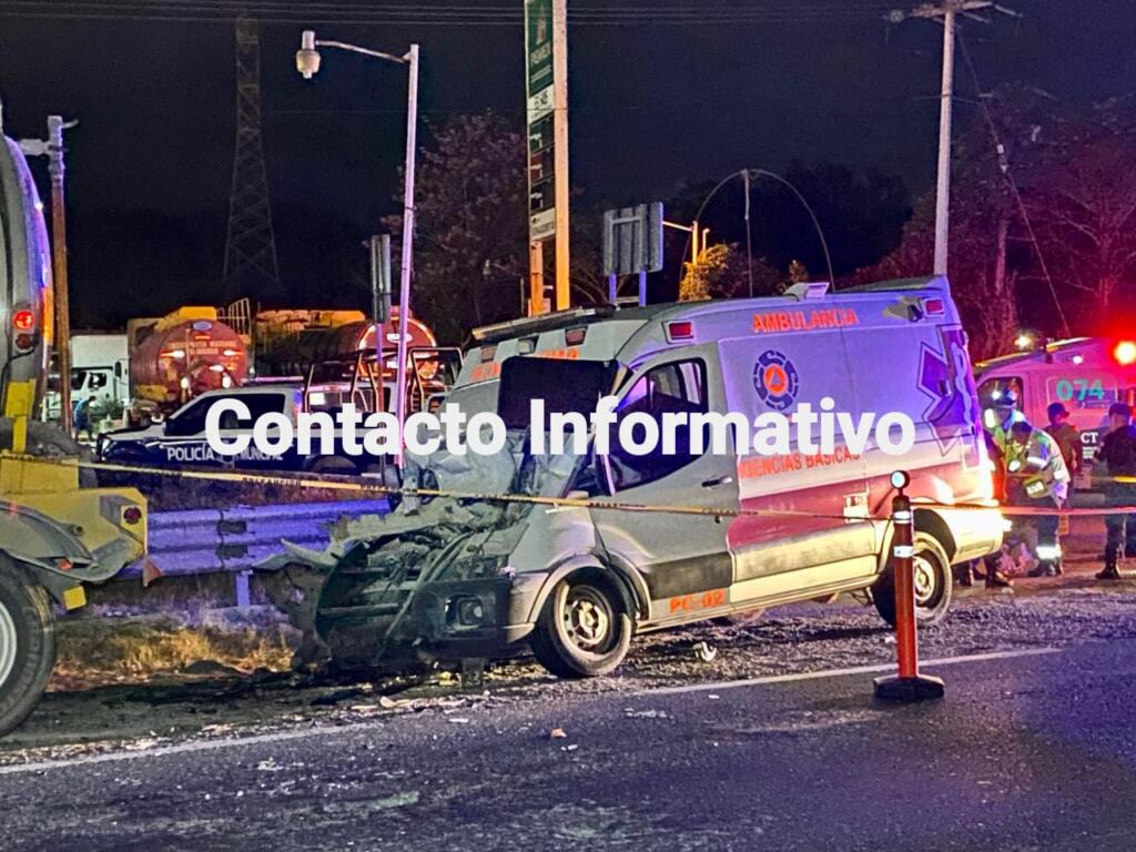 En calidad de detenido operador de ambulancia de PC Jáltipan tras choque y muerte de paciente 