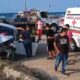 ¡Aparatoso choque en el malecón de Coatzacoalcos!; una dama lesionada 