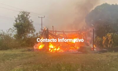 Vecino de la zona rural lo perdió todo en incendio; solicita la colaboración de la sociedad 