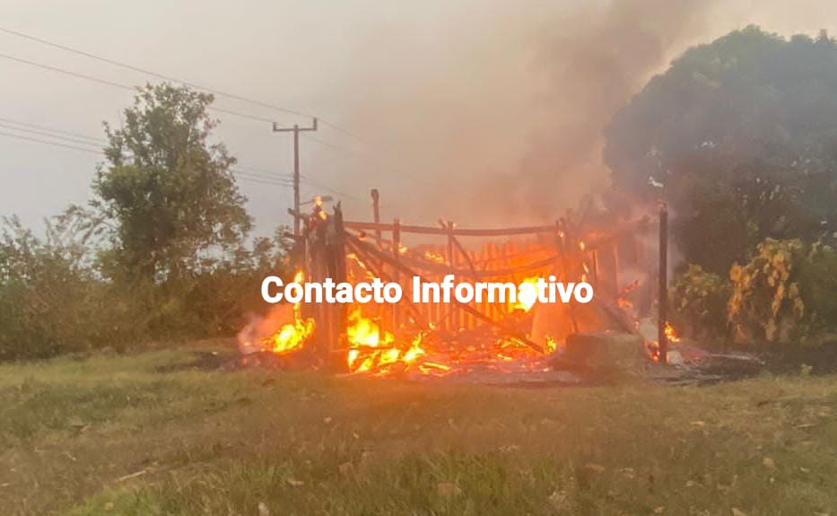 Vecino de la zona rural lo perdió todo en incendio; solicita la colaboración de la sociedad 