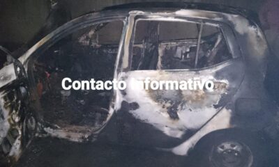 ¡Ardió en llamas taxi de Minatitlán!