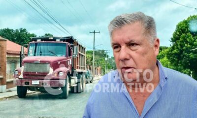 Transportistas en Minatitlán piden no ser desplazados por empresa foránea; derivado al revestimiento del camino de Minatitlán- Hidalgotitlán.