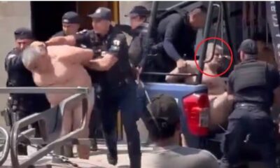 VIDEO |   Detienen al exluchador Shocker en Oaxaca y policía se lo llevó semidesnudo; ¿qué hizo?