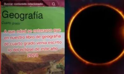 ¡Justo en la infancia! Así se anunciaba el eclipse solar en los libros de texto de las primarias hace más de 15 años