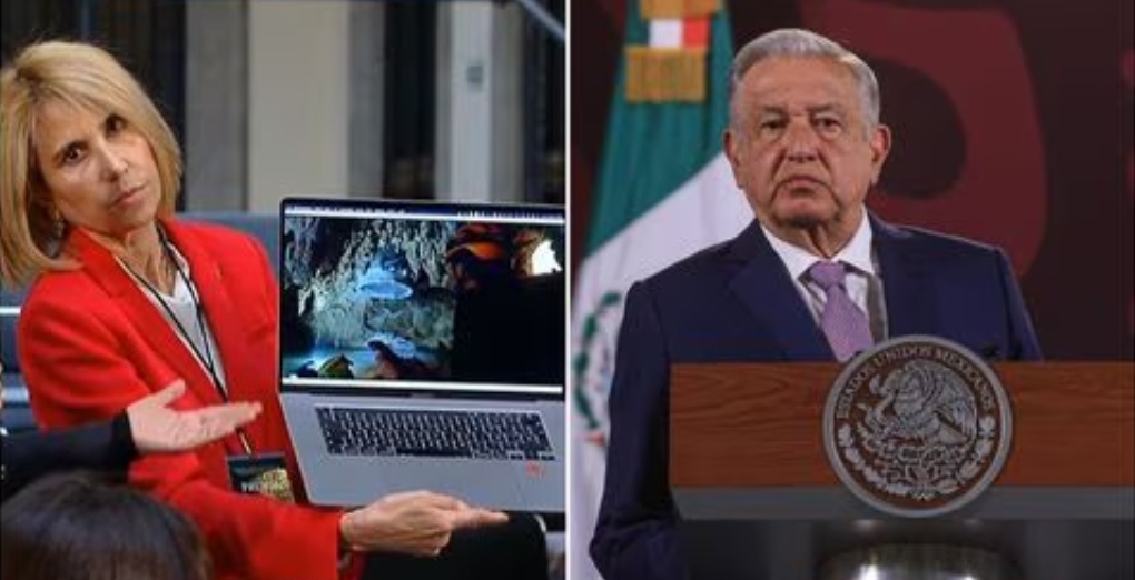 AMLO admite “accidente” en construcción del Tren Maya que dañó a cenote… pero “estamos remediando”
