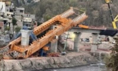 Tren Interurbano: se desploma grúa de 800 toneladas en las obras en Tacubaya