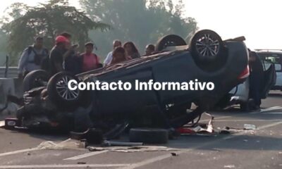 JOVEN NANCHITECO SE VUELCA CON SU COROLA.