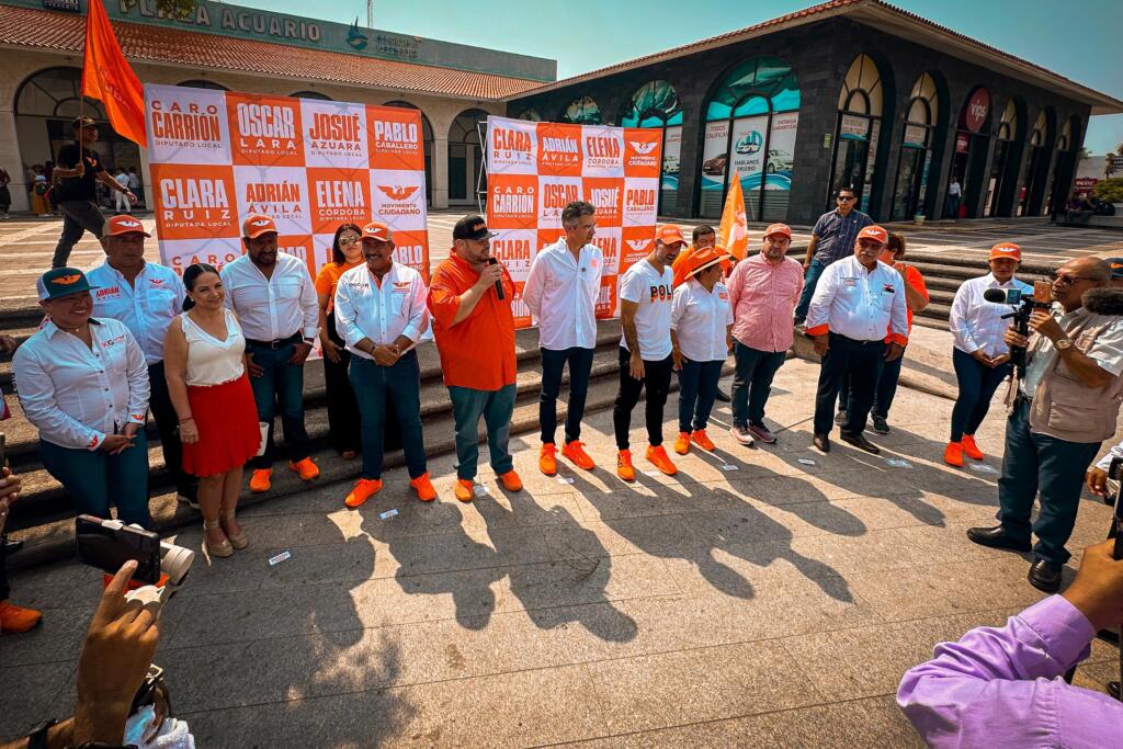Arrancan campaña candidatos a diputados locales de Movimiento Ciudadano región Sotavento