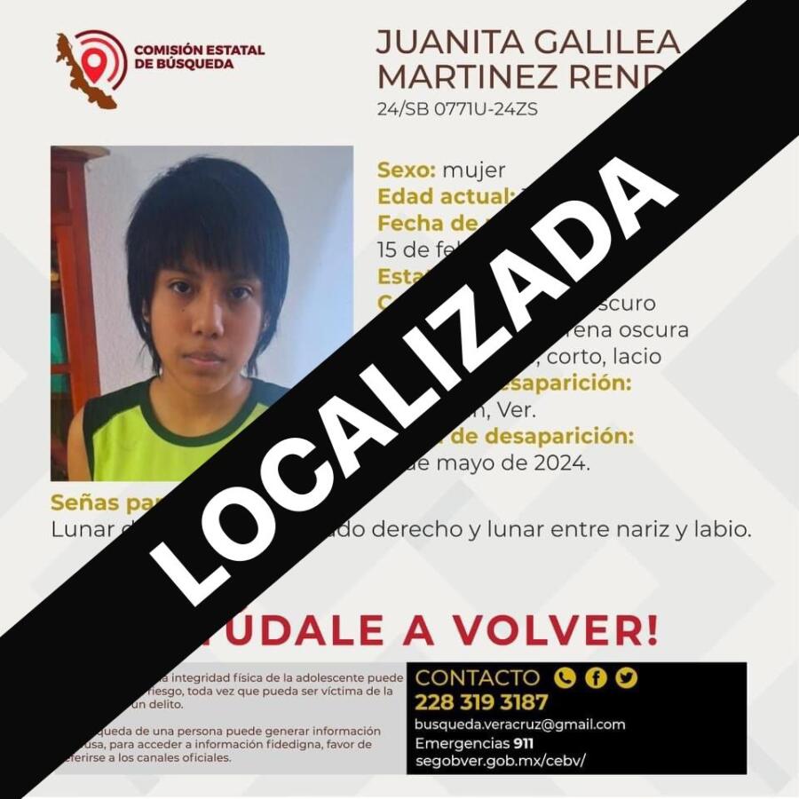 Sana y salva aparece menor de edad en Minatitlàn