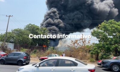 Voraz incendio en el Bulevar