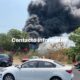 Voraz incendio en el Bulevar