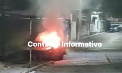 ¡Ardió en llamas un vehículo en el Playòn Sur!