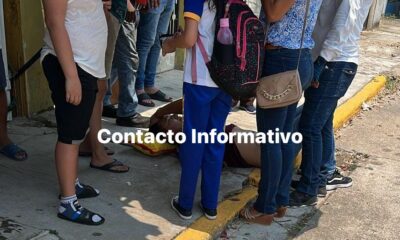 Motociclista derrapado en la Díaz Ordaz