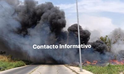 ¡Voraz incendio en el Playón Sur!