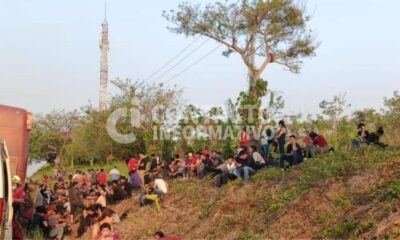 Abandonaron a 500 migrantes en Cosoleacaque