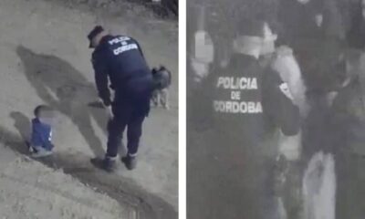 ¿De dónde salió? Policías de Argentina se encuentran a bebé gateando en la madrugada