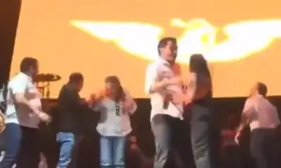 Colapsa el escenario en el que estaba Álvarez Máynez en Nuevo León