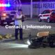 Choque entre moto y taxi en la Nueva Mina