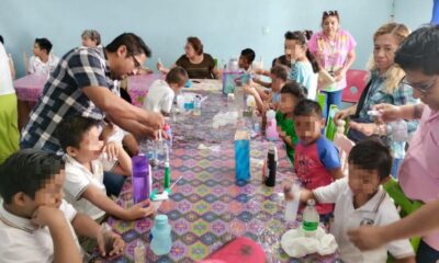 Ayuntamiento de Cosoleacaque realiza acciones de promoción a la salud entre estudiantes del Municipio.